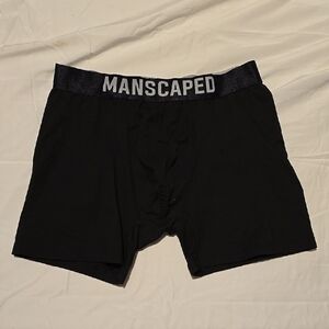 Manscaped Black Boxer Briefs with Elastic Waistband and Smooth Fit M